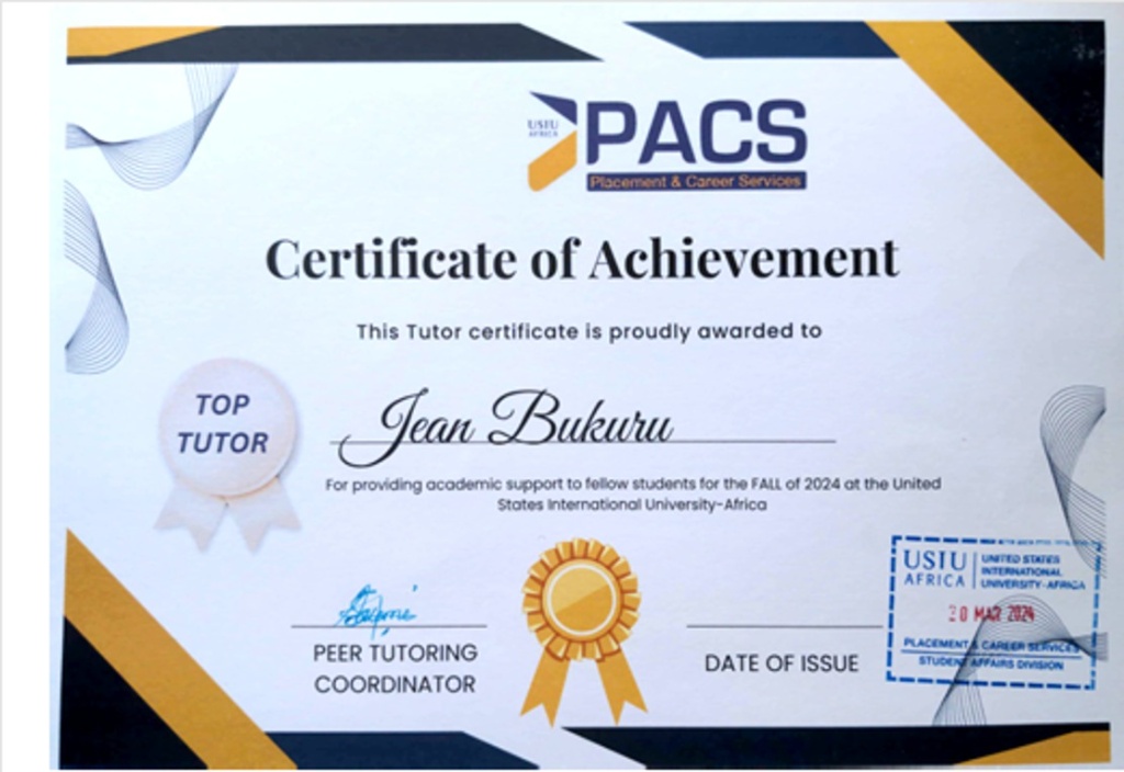 Top Tutor Certificate